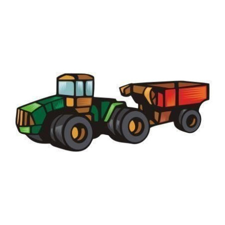 traktor 41 naklejka drukowana ścienna